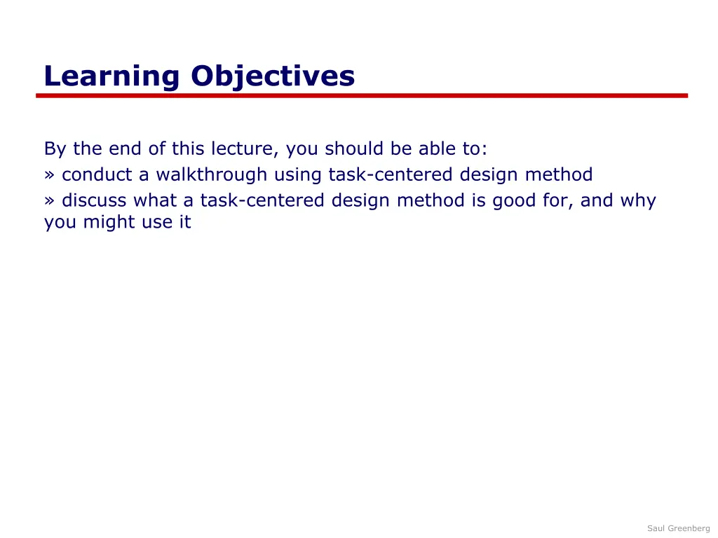 learning objectives