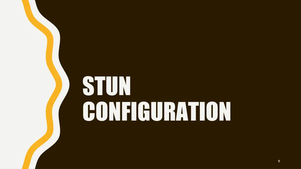 stun configuration