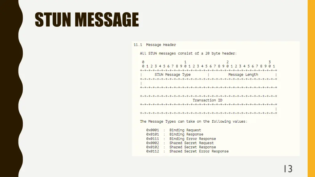 stun message 1
