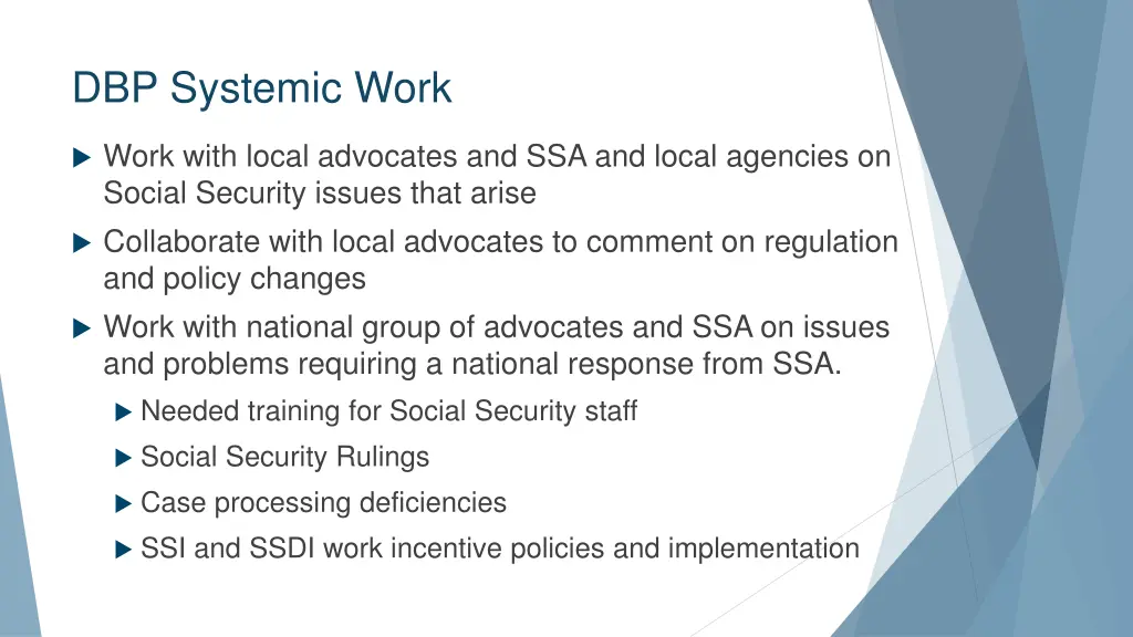 dbp systemic work