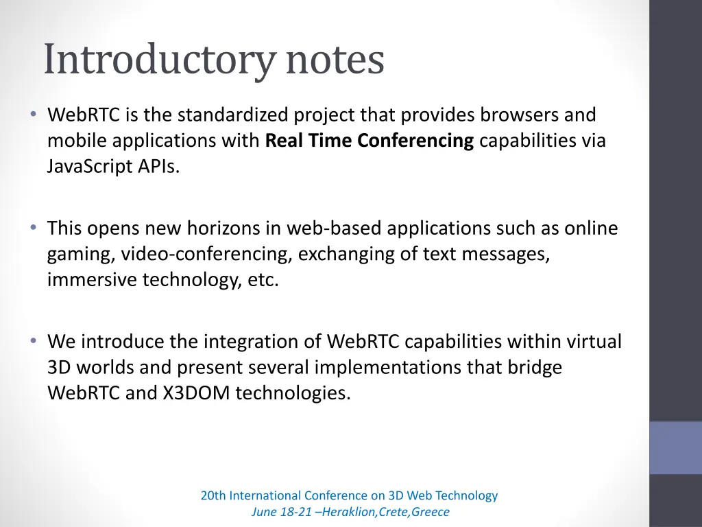 introductory notes