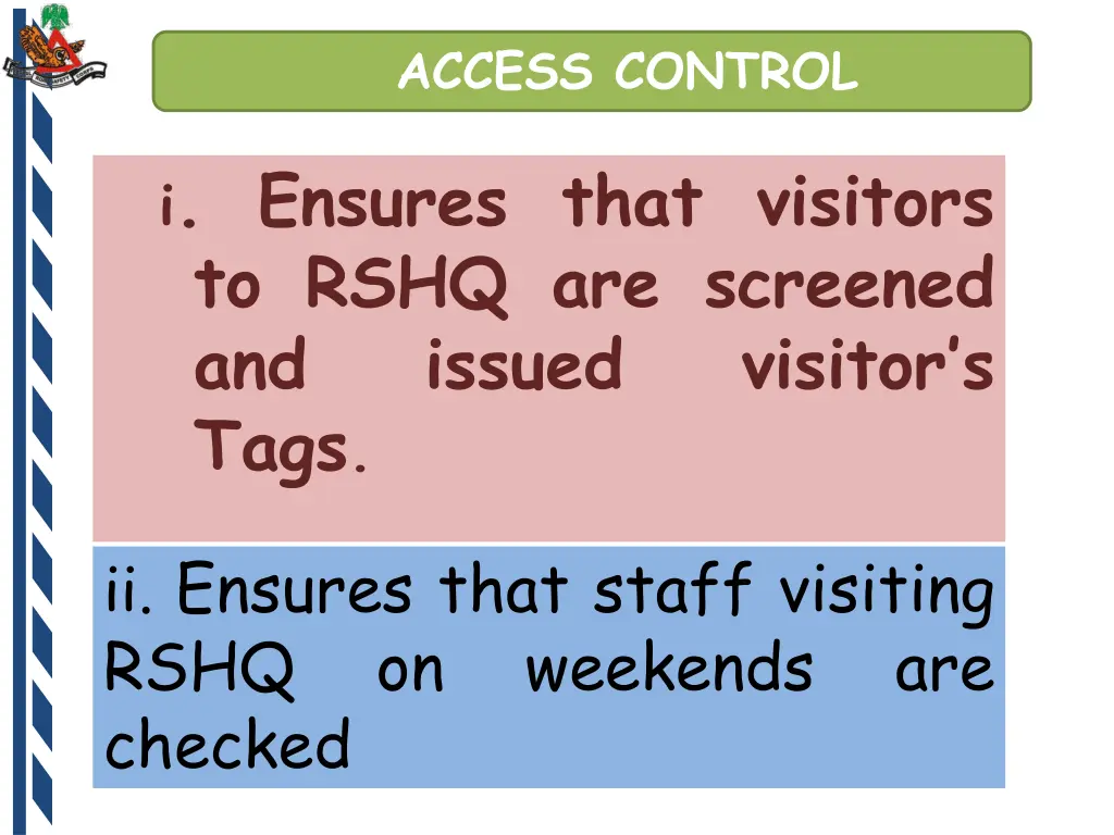 access control