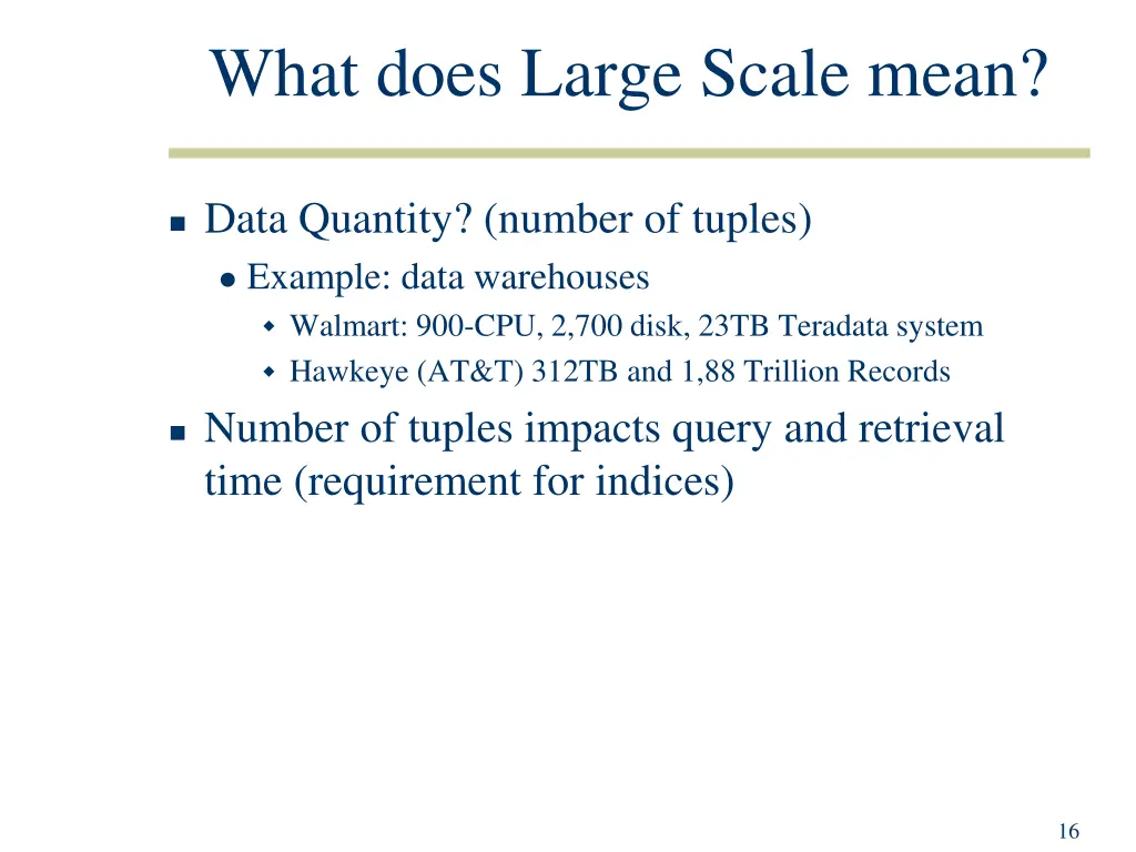 what does large scale mean 1