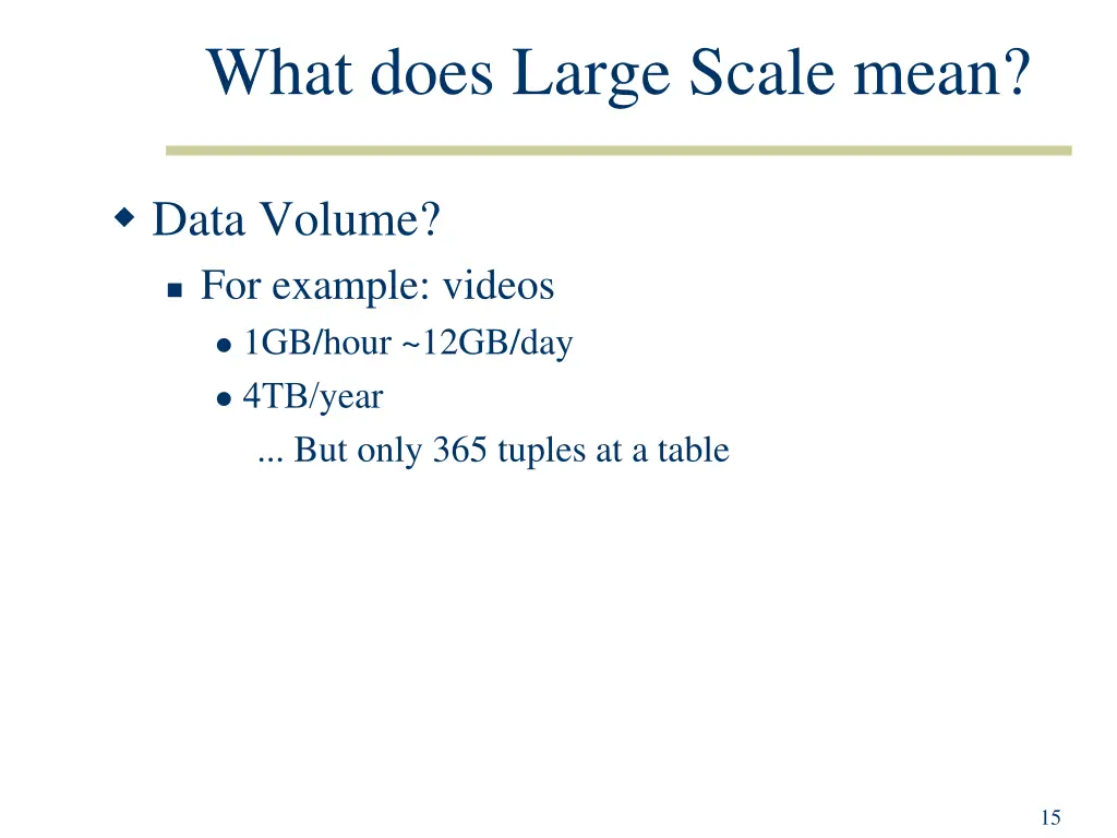 what does large scale mean