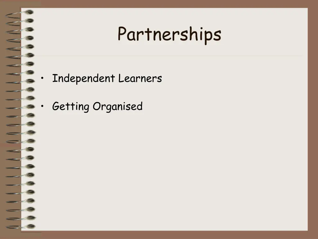 partnerships