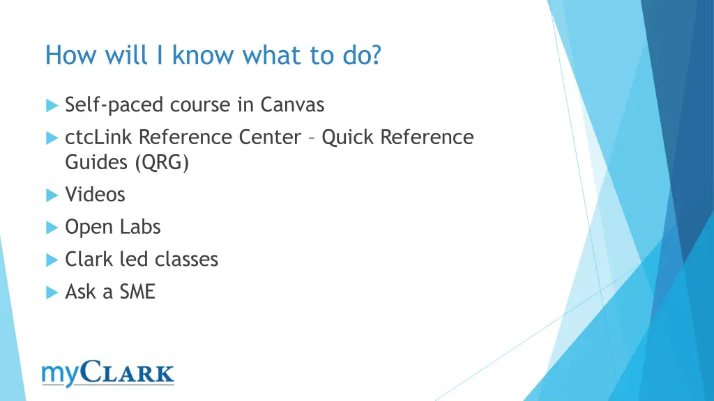 how will i know what to do 1