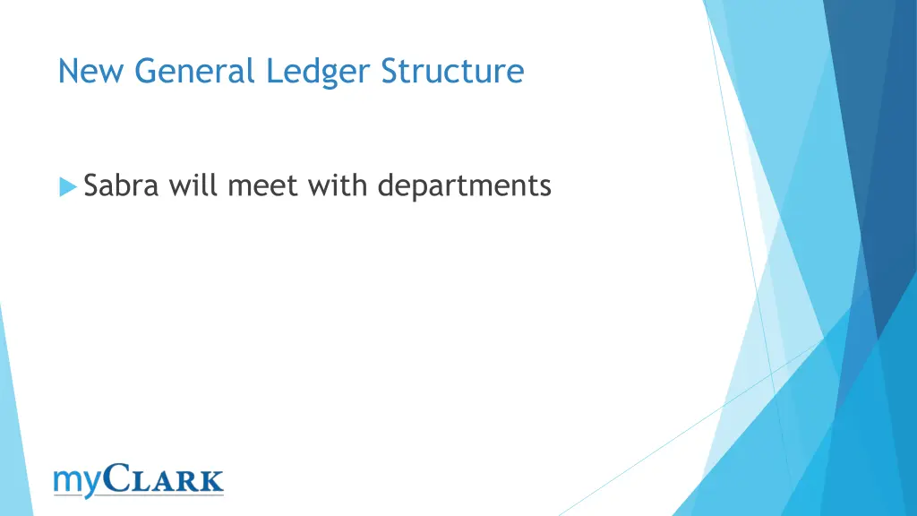 new general ledger structure