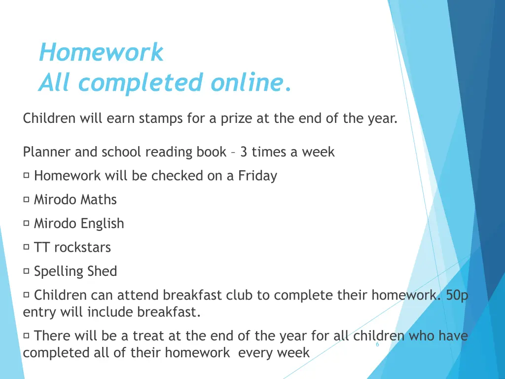 homework all completed online