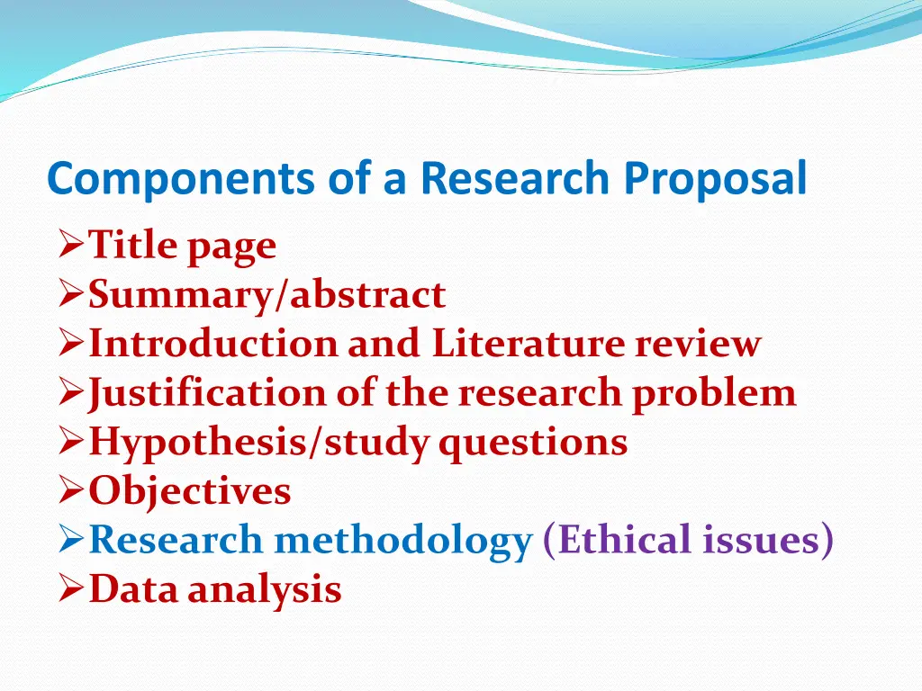 components of a research proposal title page