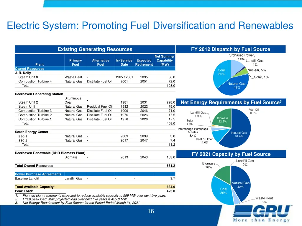 electric system promoting fuel diversification