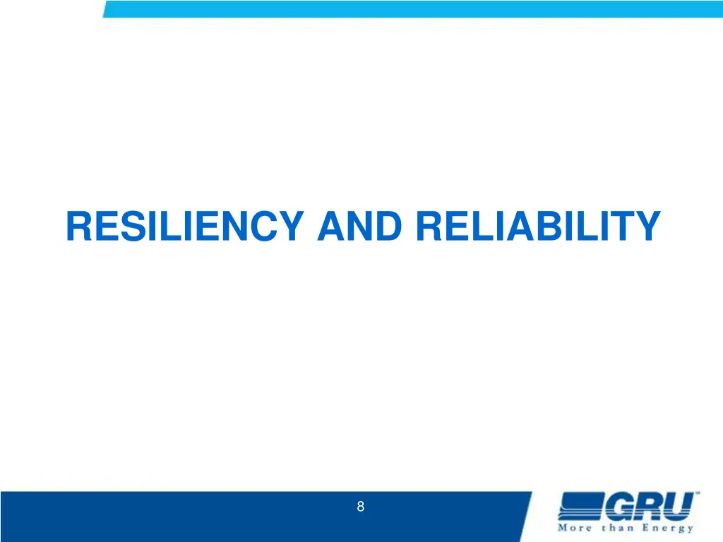 resiliency and reliability