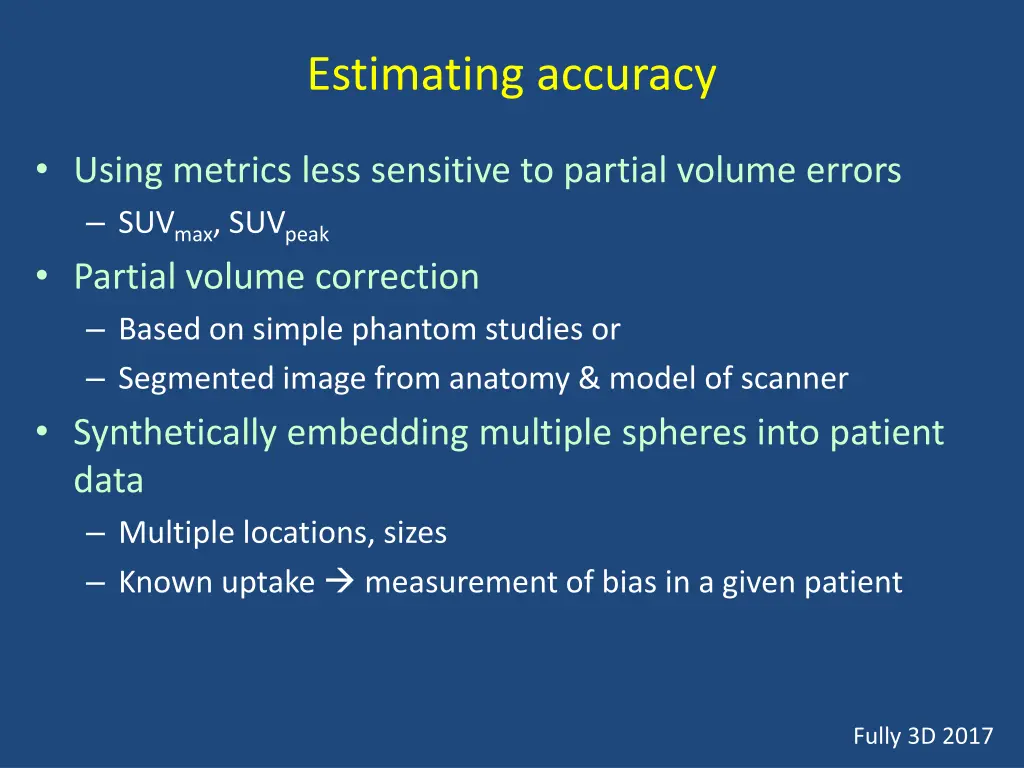 estimating accuracy