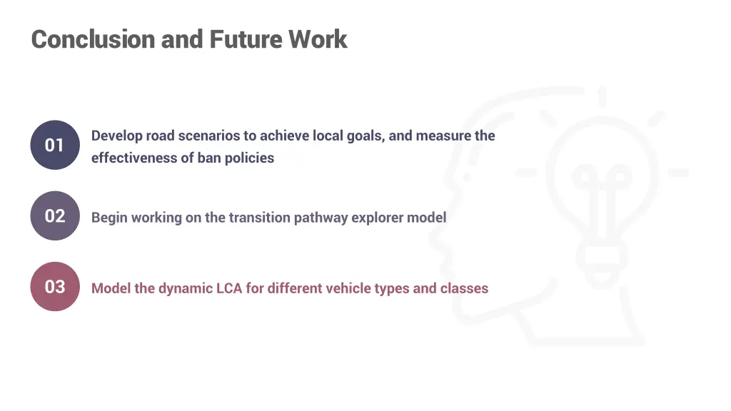 conclusion and future work