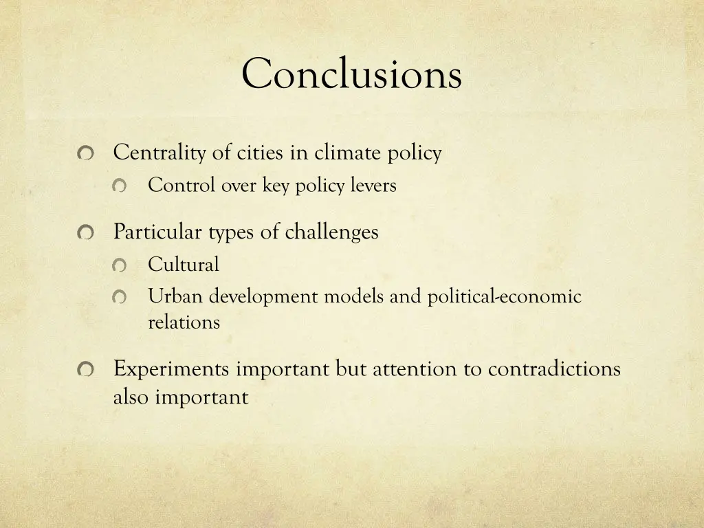 conclusions