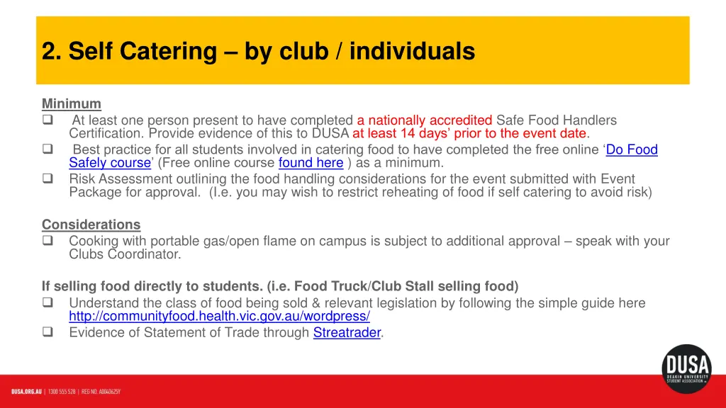 2 self catering by club individuals