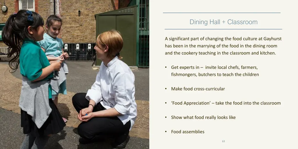 dining hall classroom
