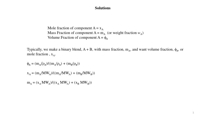solutions