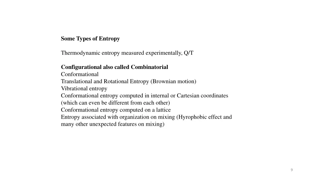 some types of entropy