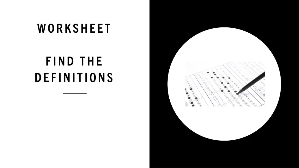 worksheet