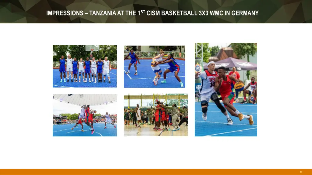 impressions tanzania at the 1 st cism basketball