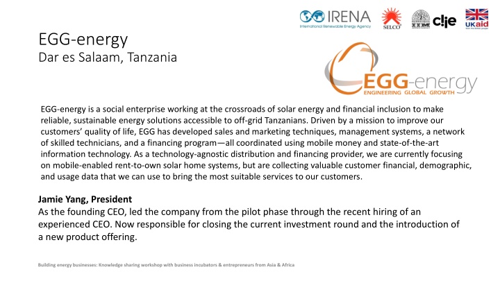 egg energy dar es salaam tanzania