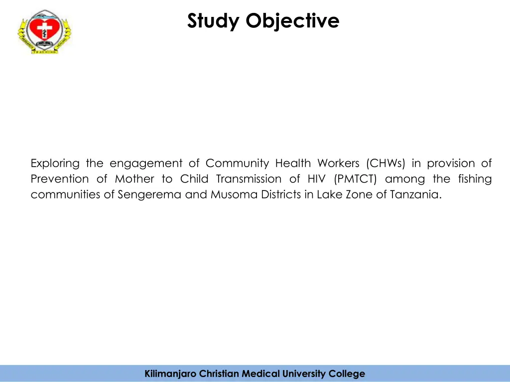 study objective