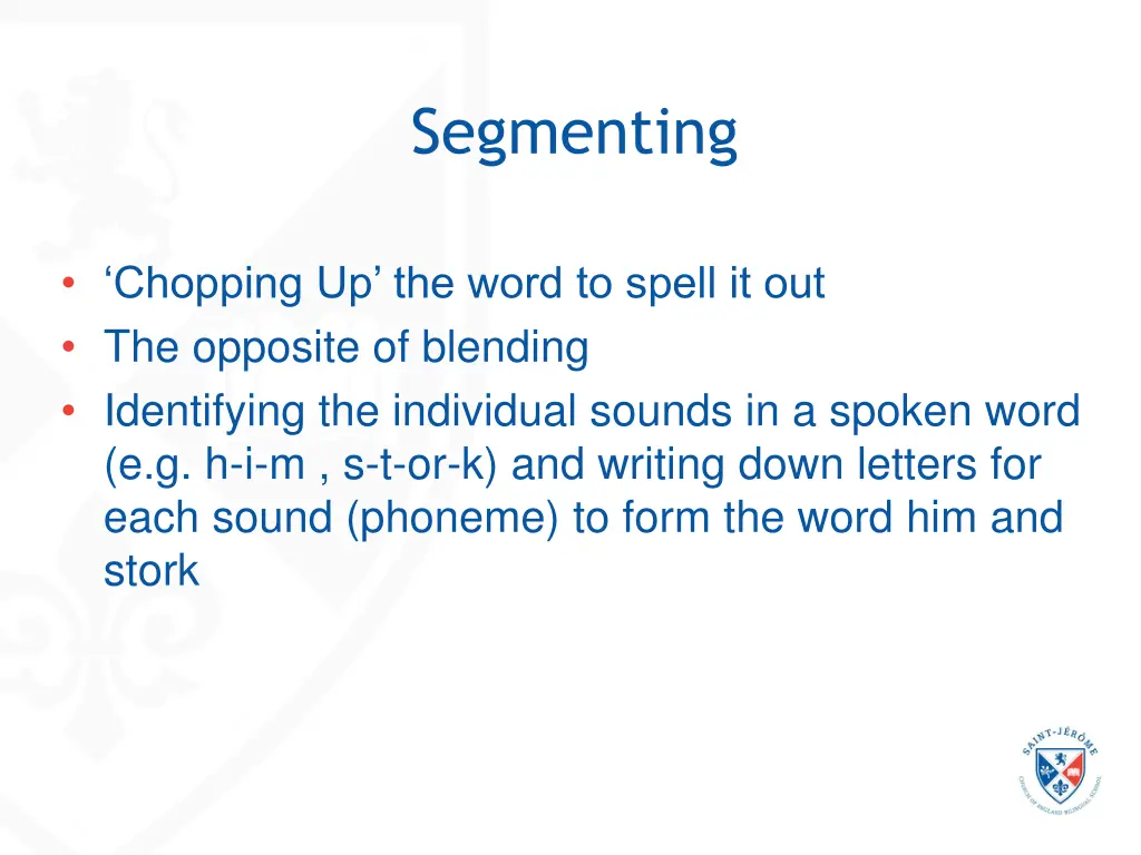 segmenting
