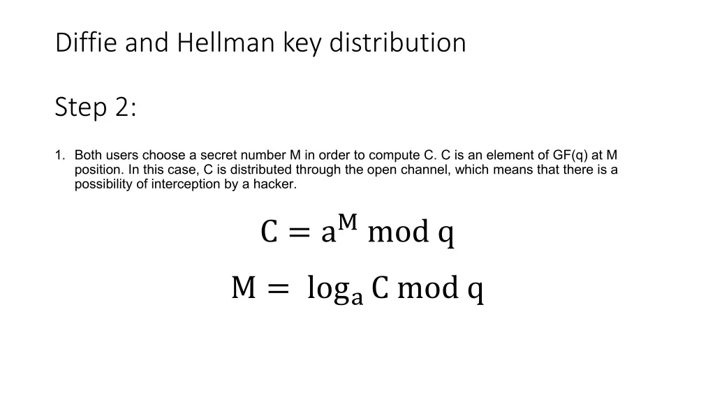 diffie and hellman key distribution 1