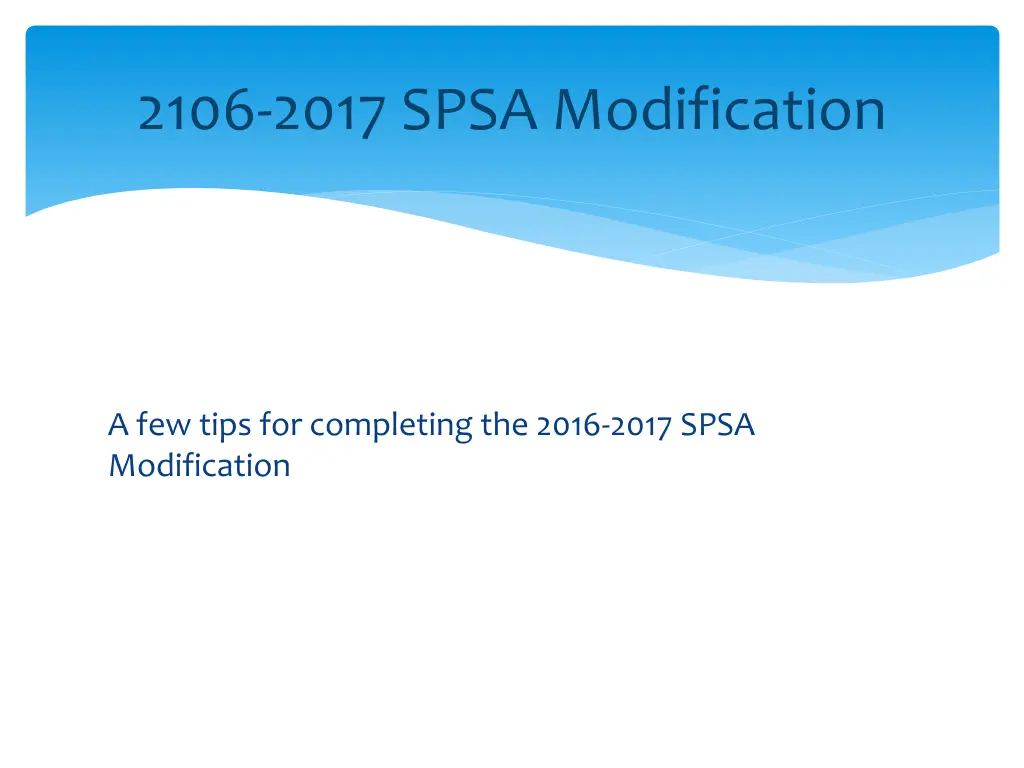 2106 2017 spsa modification