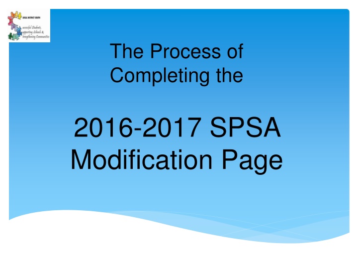 the process of completing the