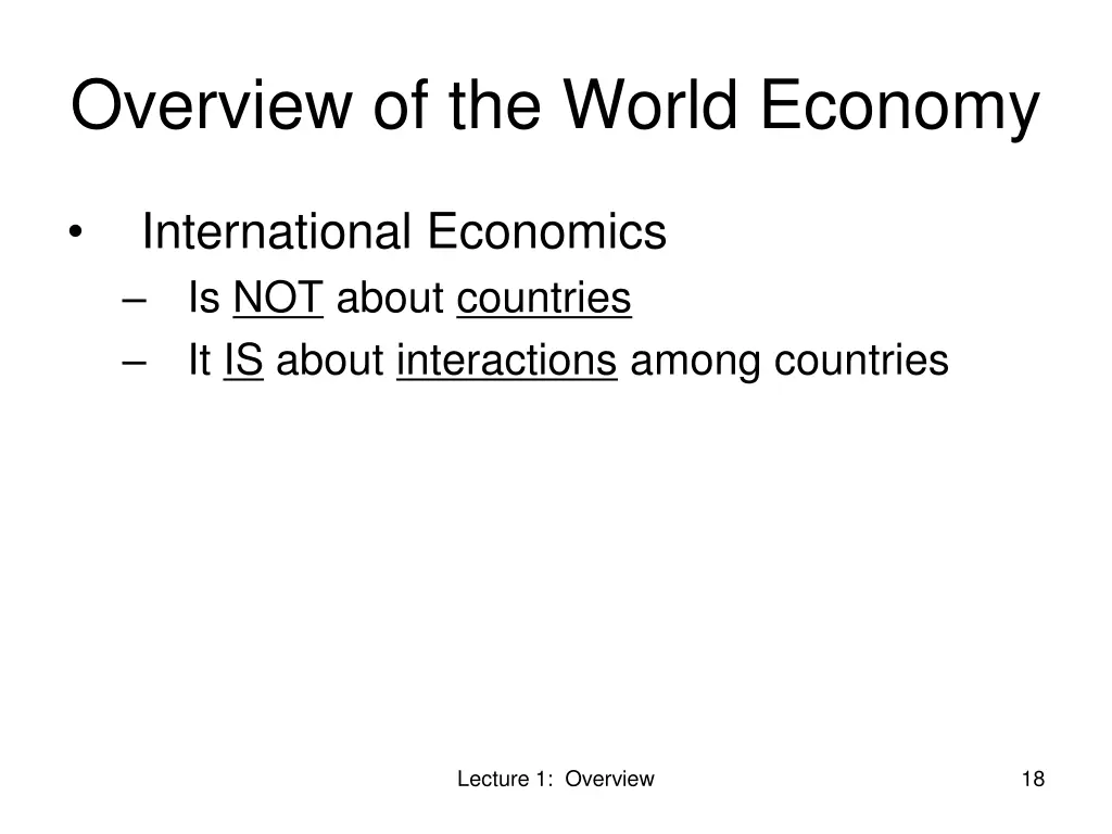 overview of the world economy 3