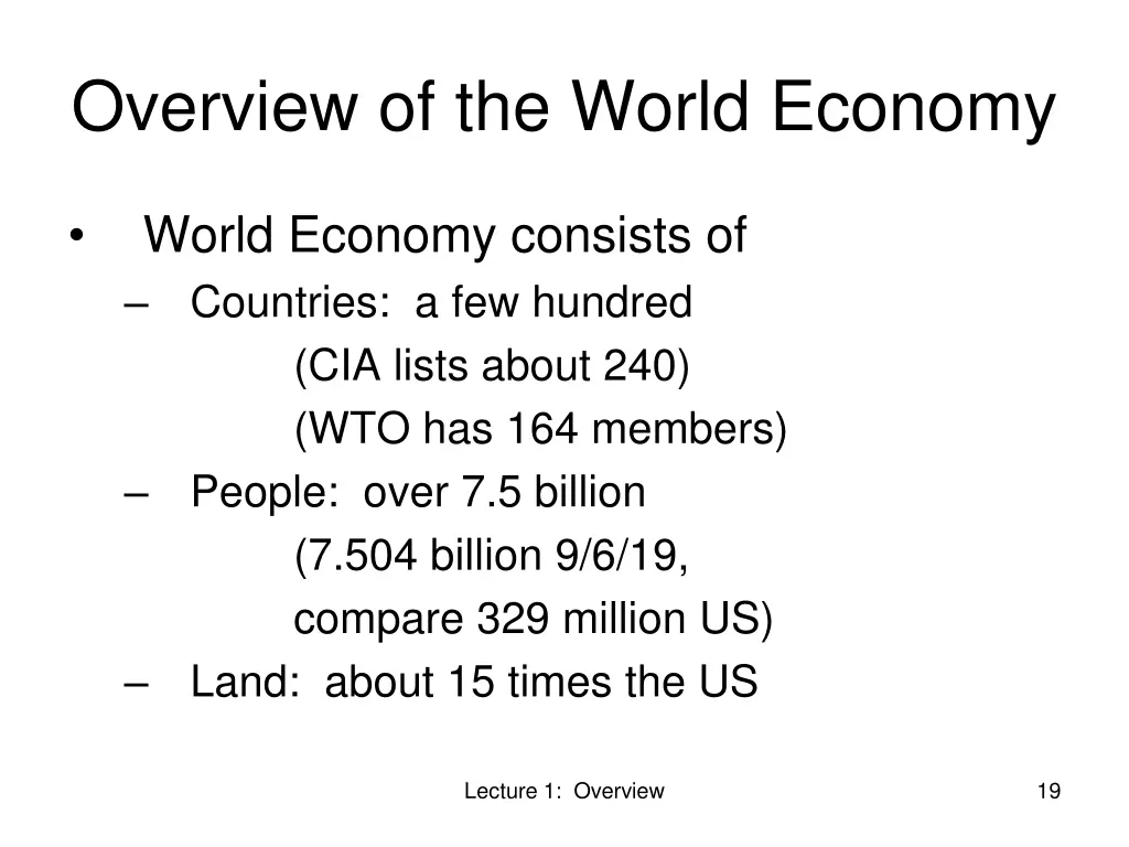overview of the world economy 4