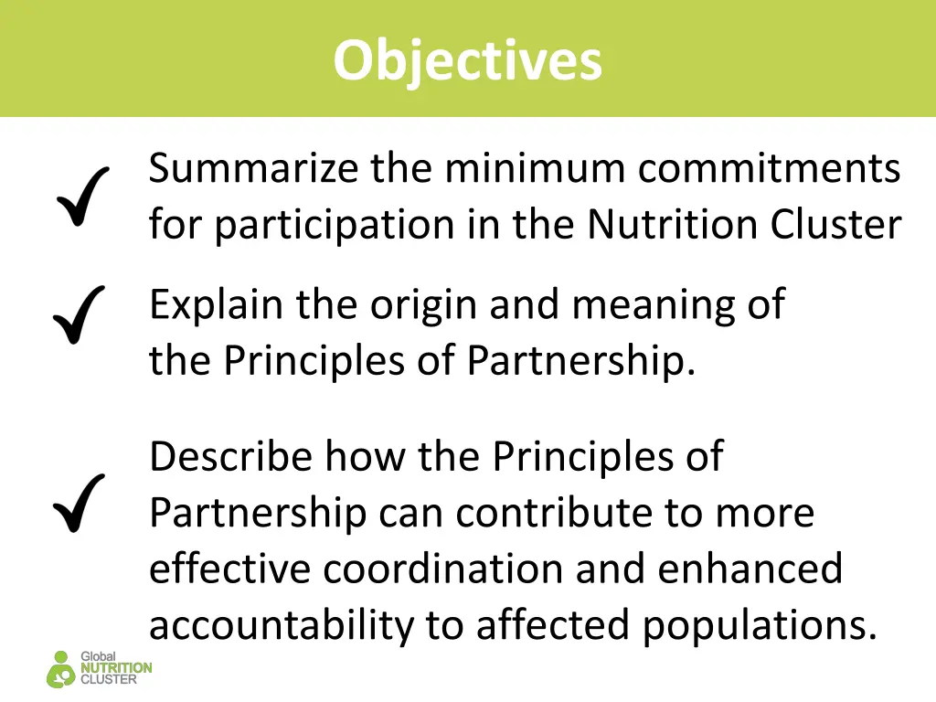objectives