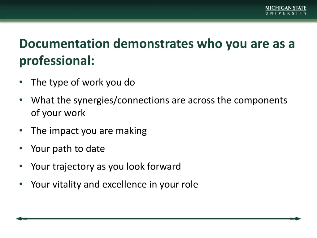 documentation demonstrates