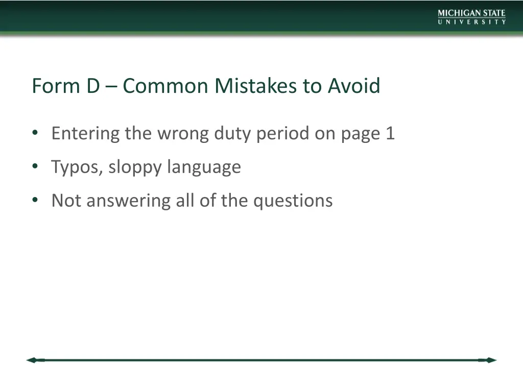 form d common mistakes to avoid