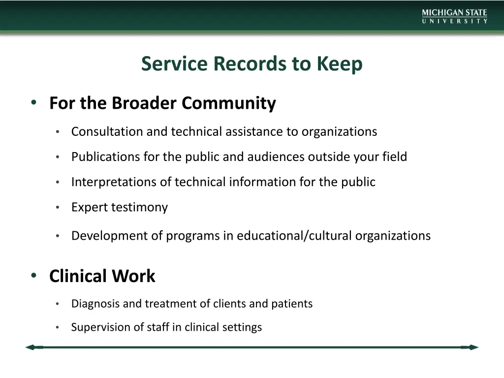 service records to keep 1