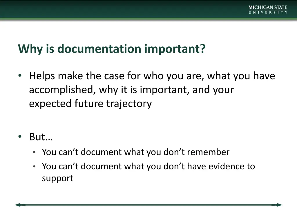 why is documentation important