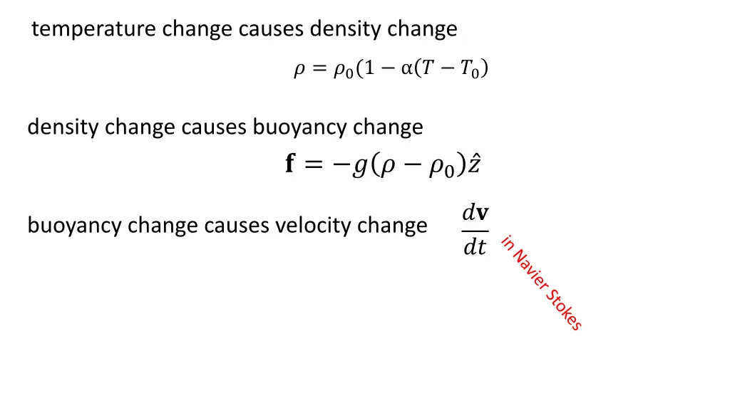 temperature change causes density change 2
