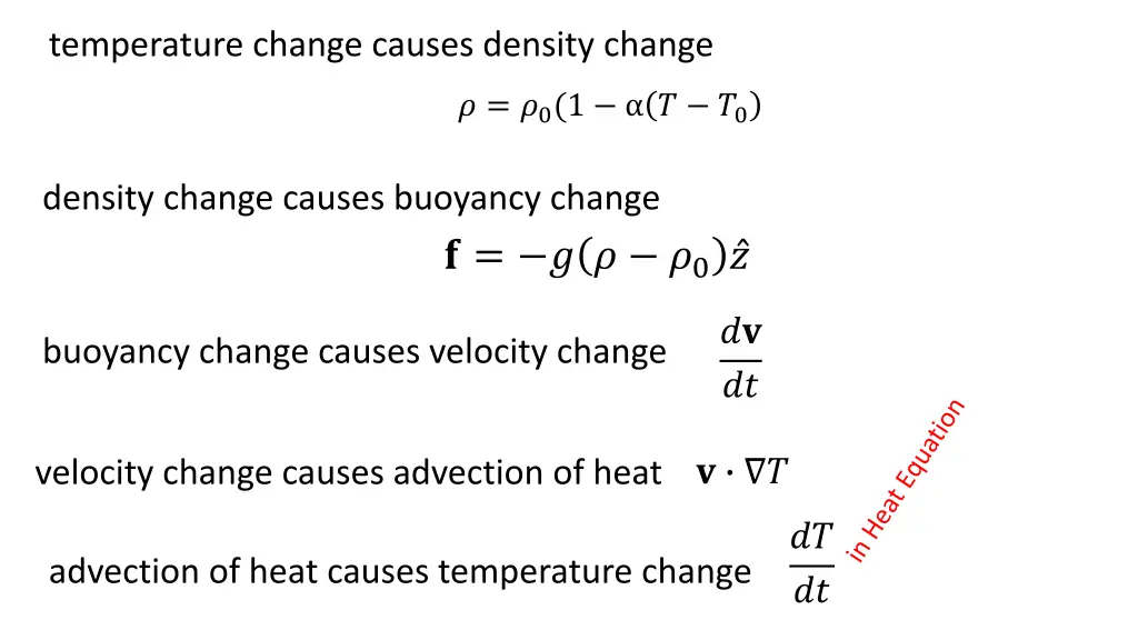 temperature change causes density change 4