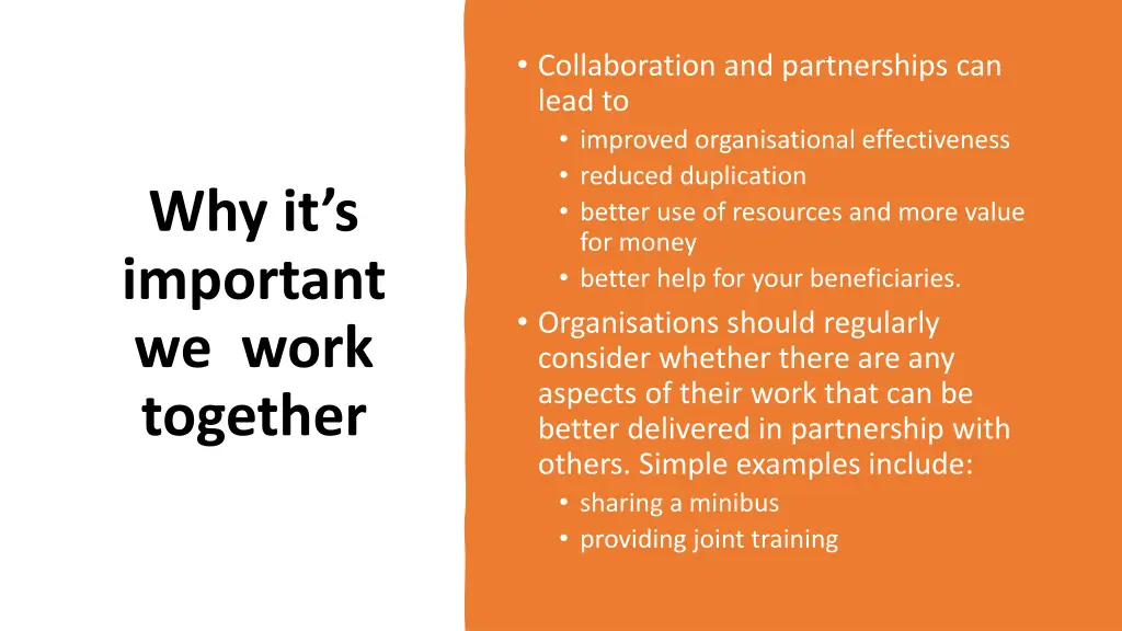 collaboration and partnerships can lead