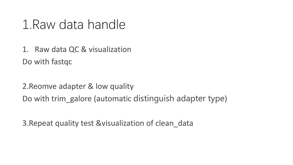 1 raw data handle