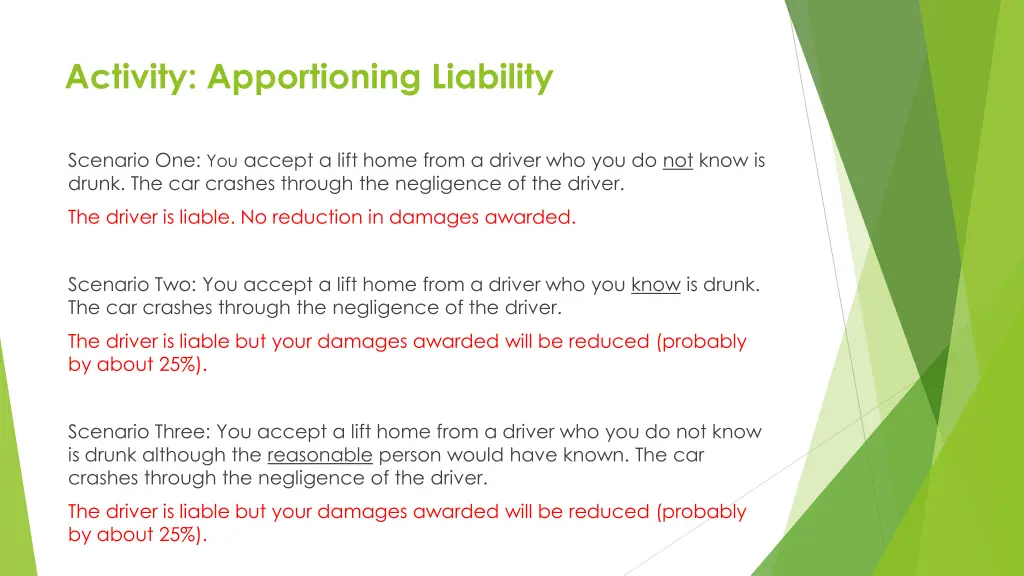 activity apportioning liability