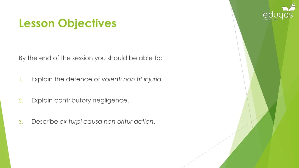 lesson objectives