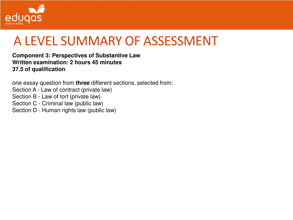 a level summary of assessment 1