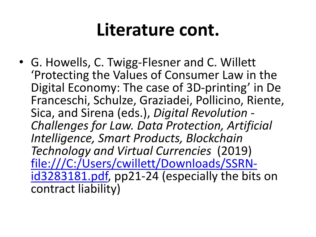 literature cont 1