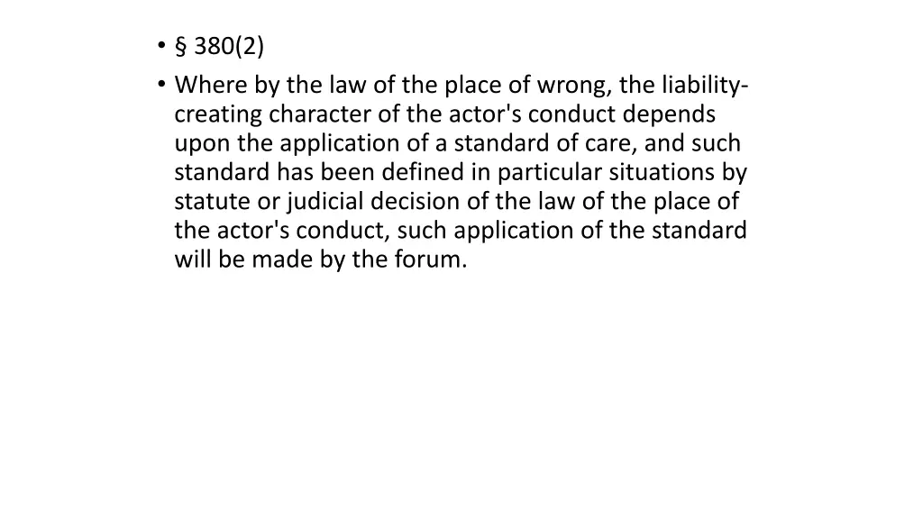 380 2 where by the law of the place of wrong