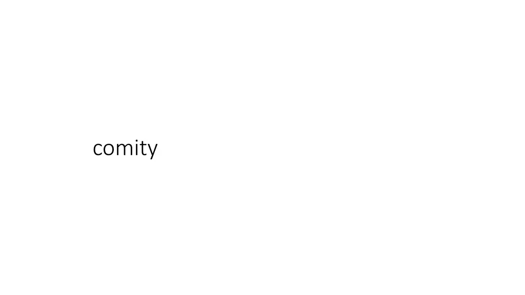 comity