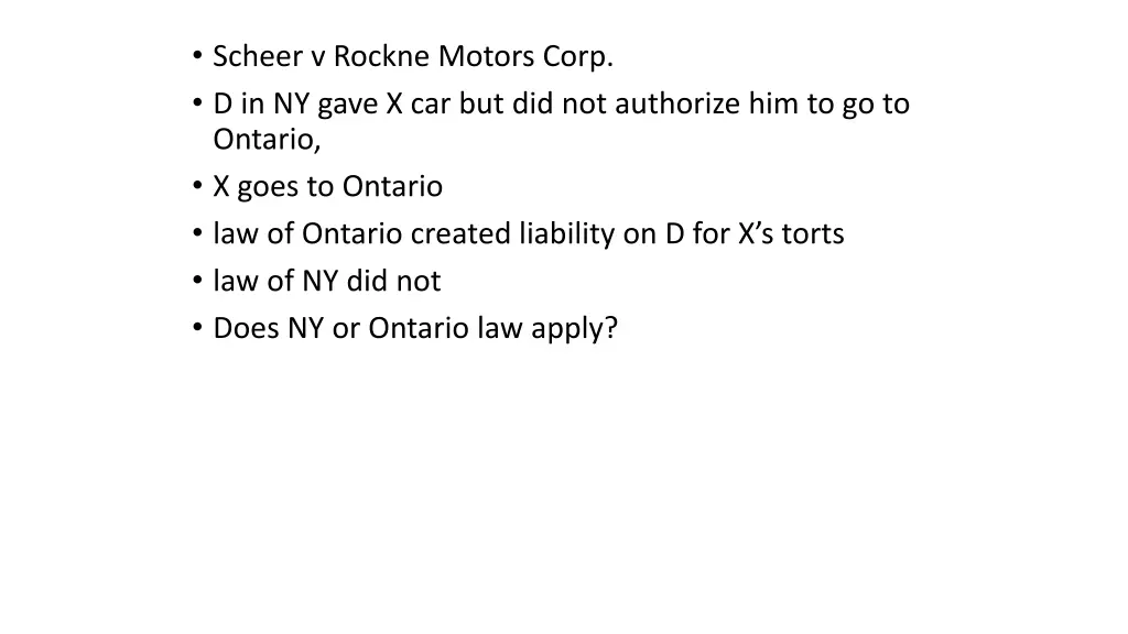 scheer v rockne motors corp d in ny gave