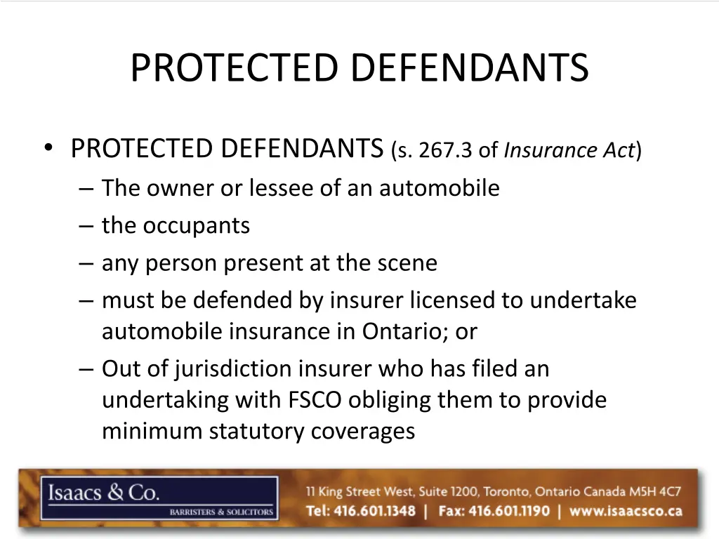 protected defendants