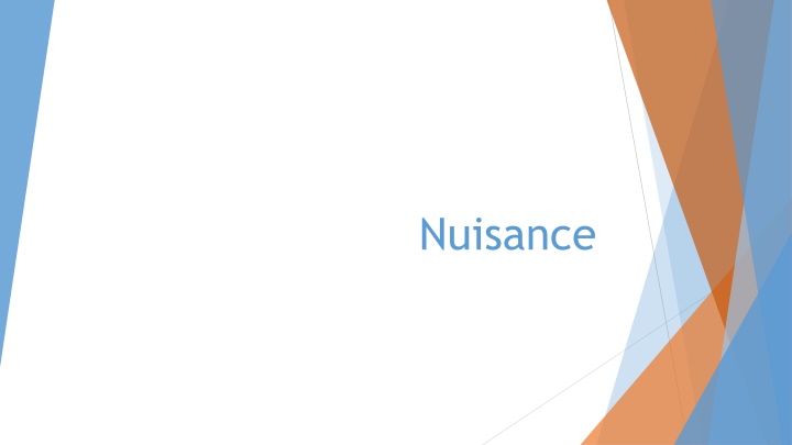 nuisance